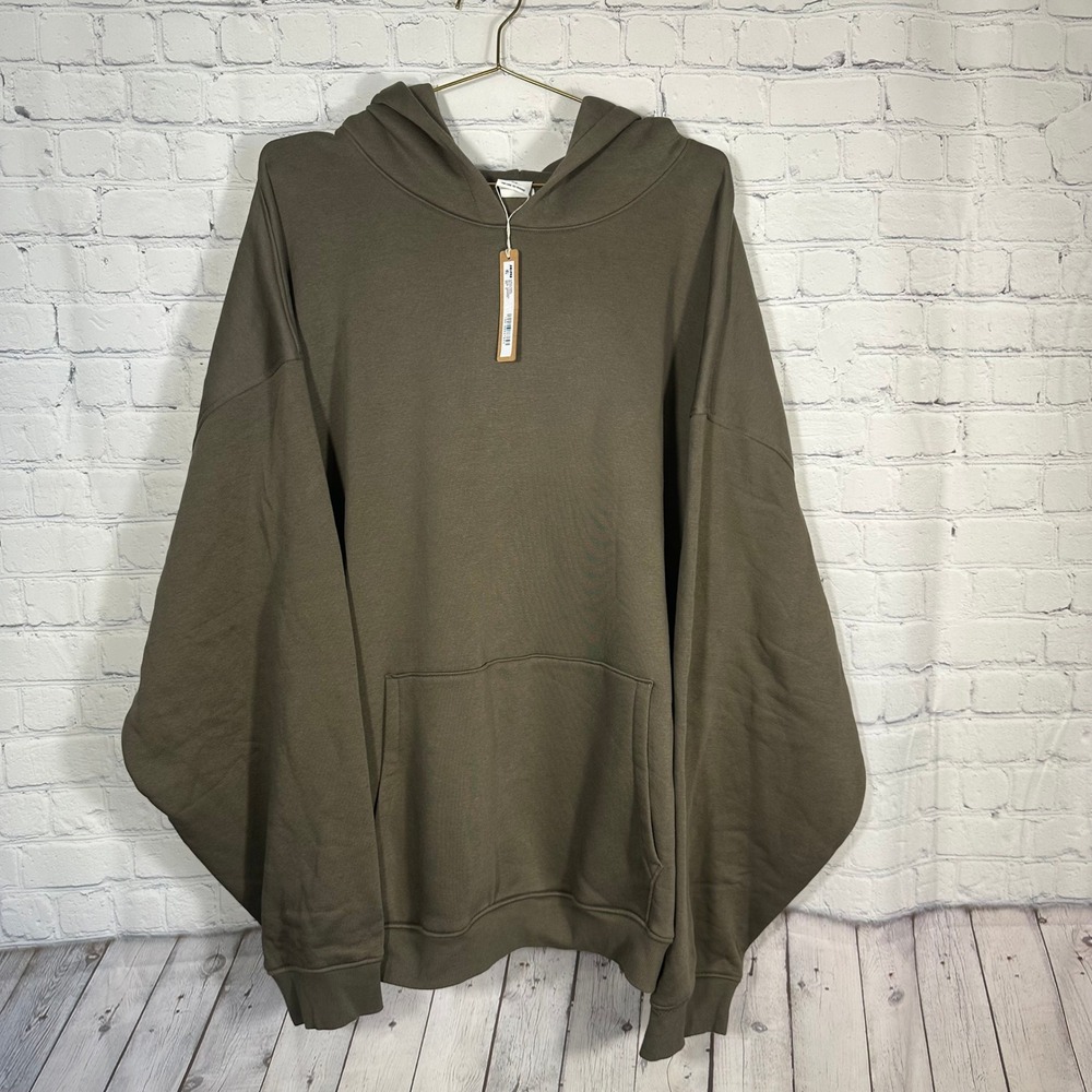 NEW SKIMS Fleece Lounge Relaxed Hoodie Driftwood Brown Mens 4X PL-PLO-8797M